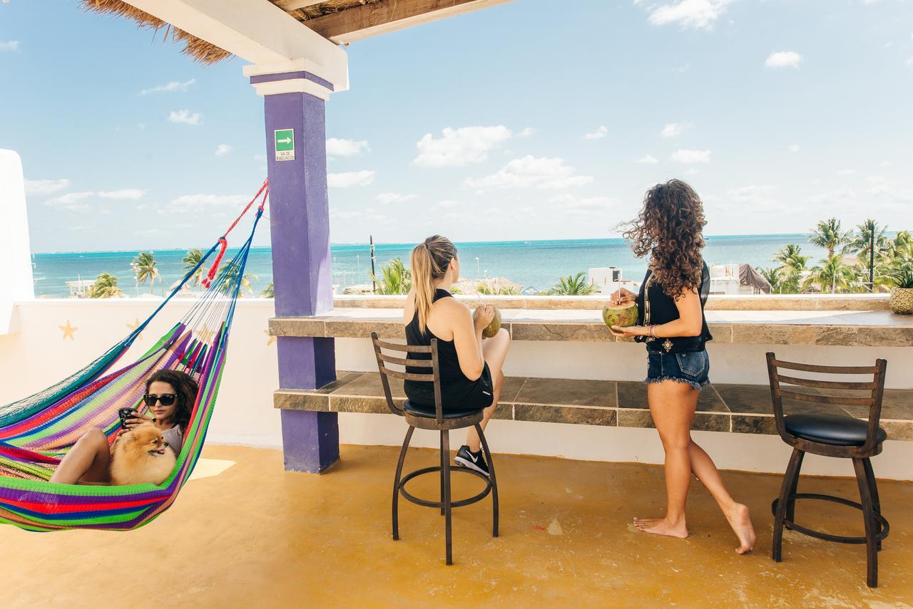 The Mermaid Hostel Beach (Adults Only) Cancún Exteriér fotografie